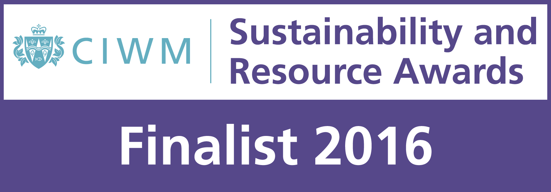 sustainability and resource awards finalist 2016 CIWM