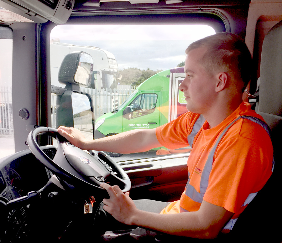 Jake in the truck cab