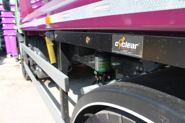 cyclear sticker on Simply Waste Solutions truck