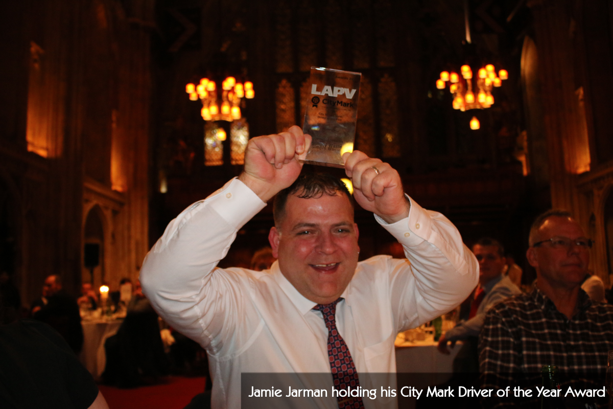 Jamie Jarman awarded for City Mark Driver of the Year Awards