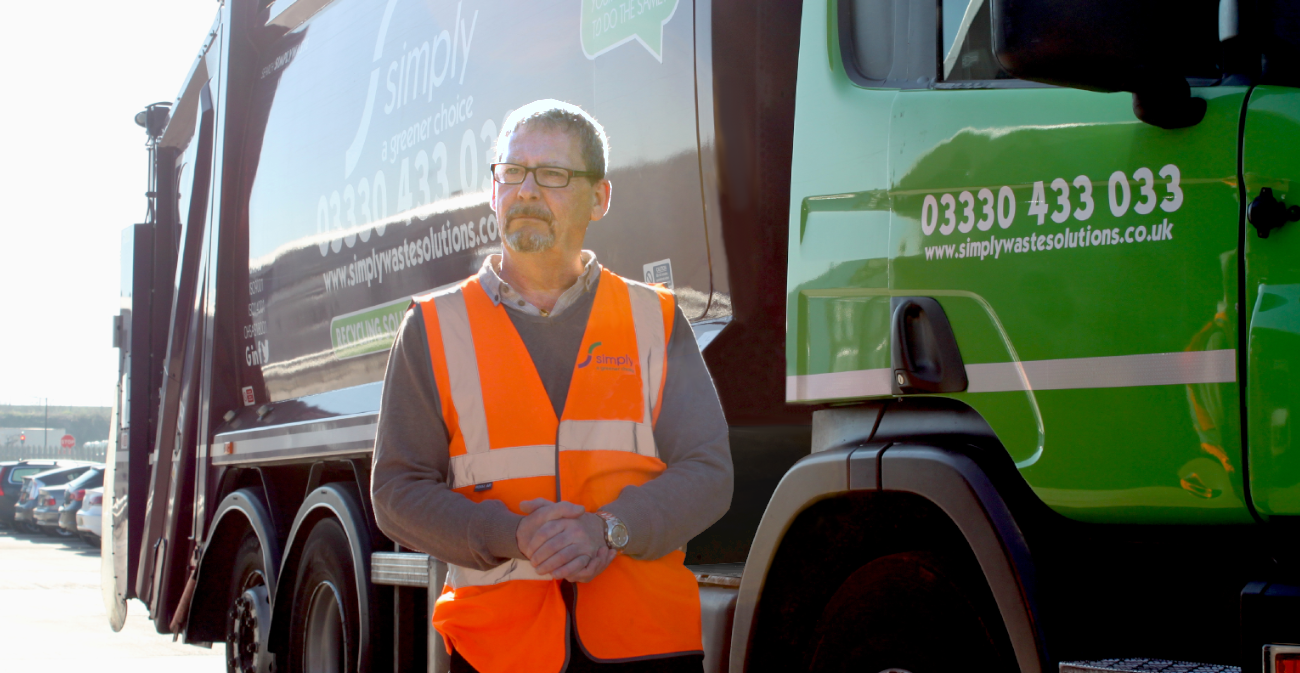 Kevin Barcroft, our Academy Training Manager standing in front of truck giving training