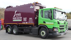 toploader truck food waste recycling