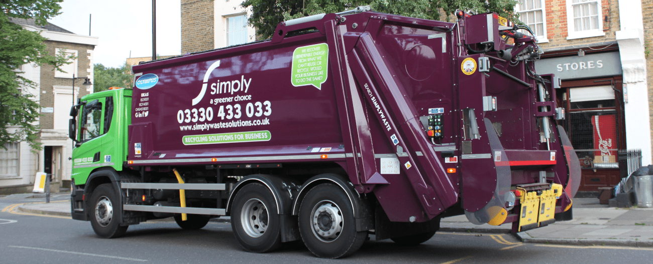 trade waste truck in London