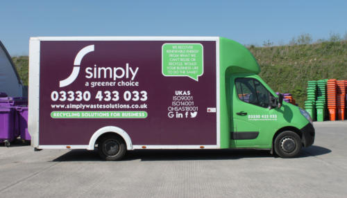 DMR sprinter van taken at Simply Waste Solutions' depot in Stanwell